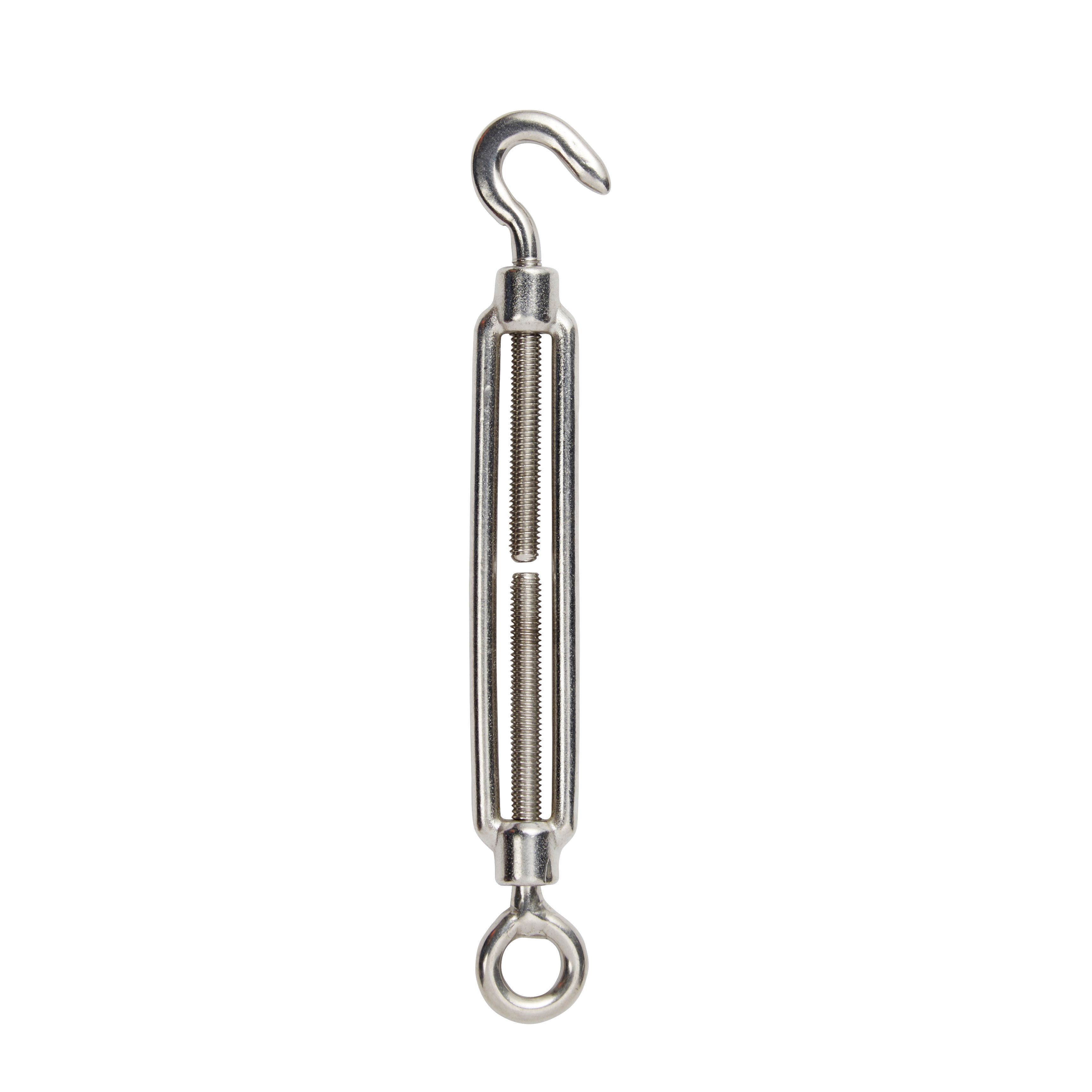 Diall Stainless steel Hook & eye Turnbuckle, (Dia)5mm (Max)100kg