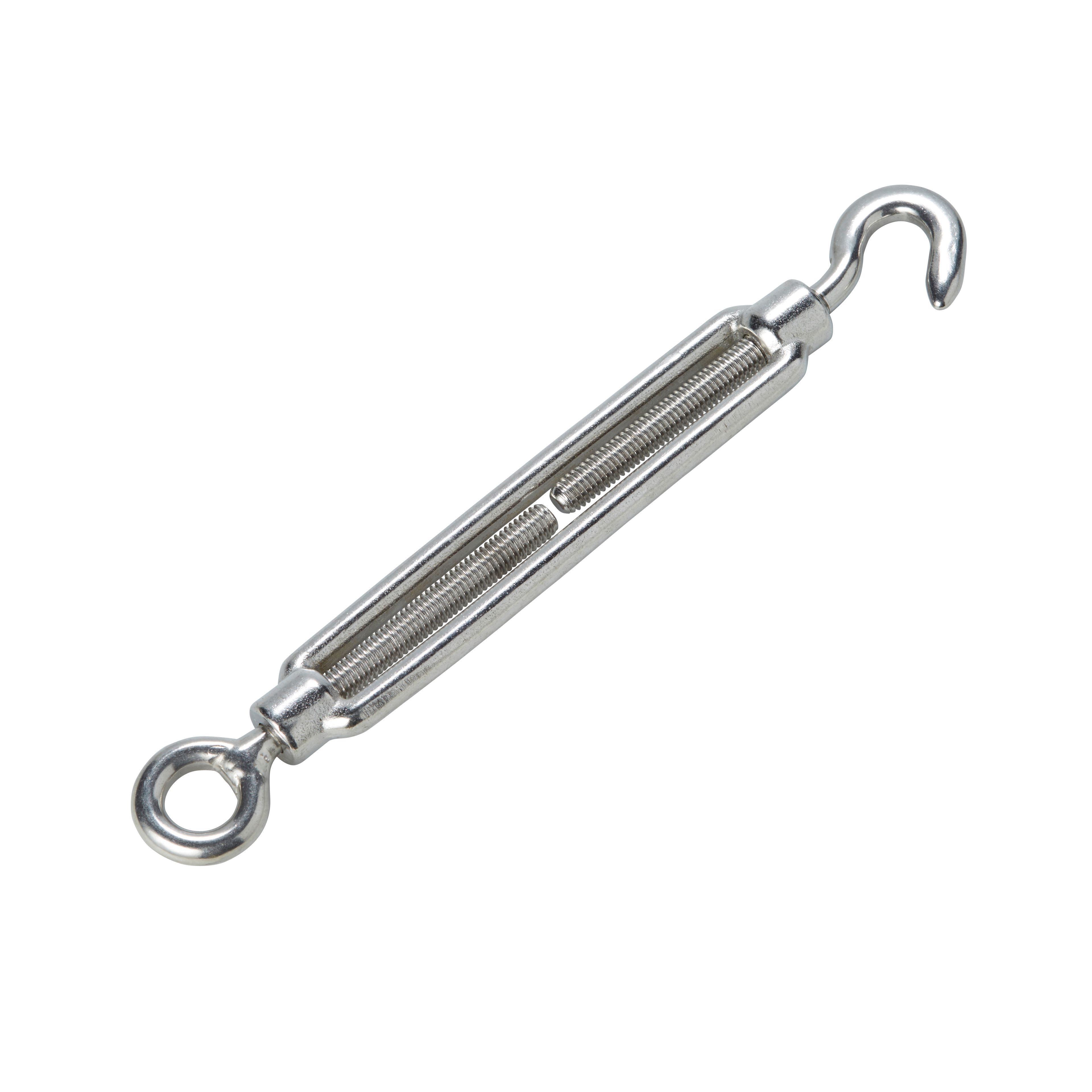 Diall Stainless steel Hook & eye Turnbuckle, (Dia)5mm