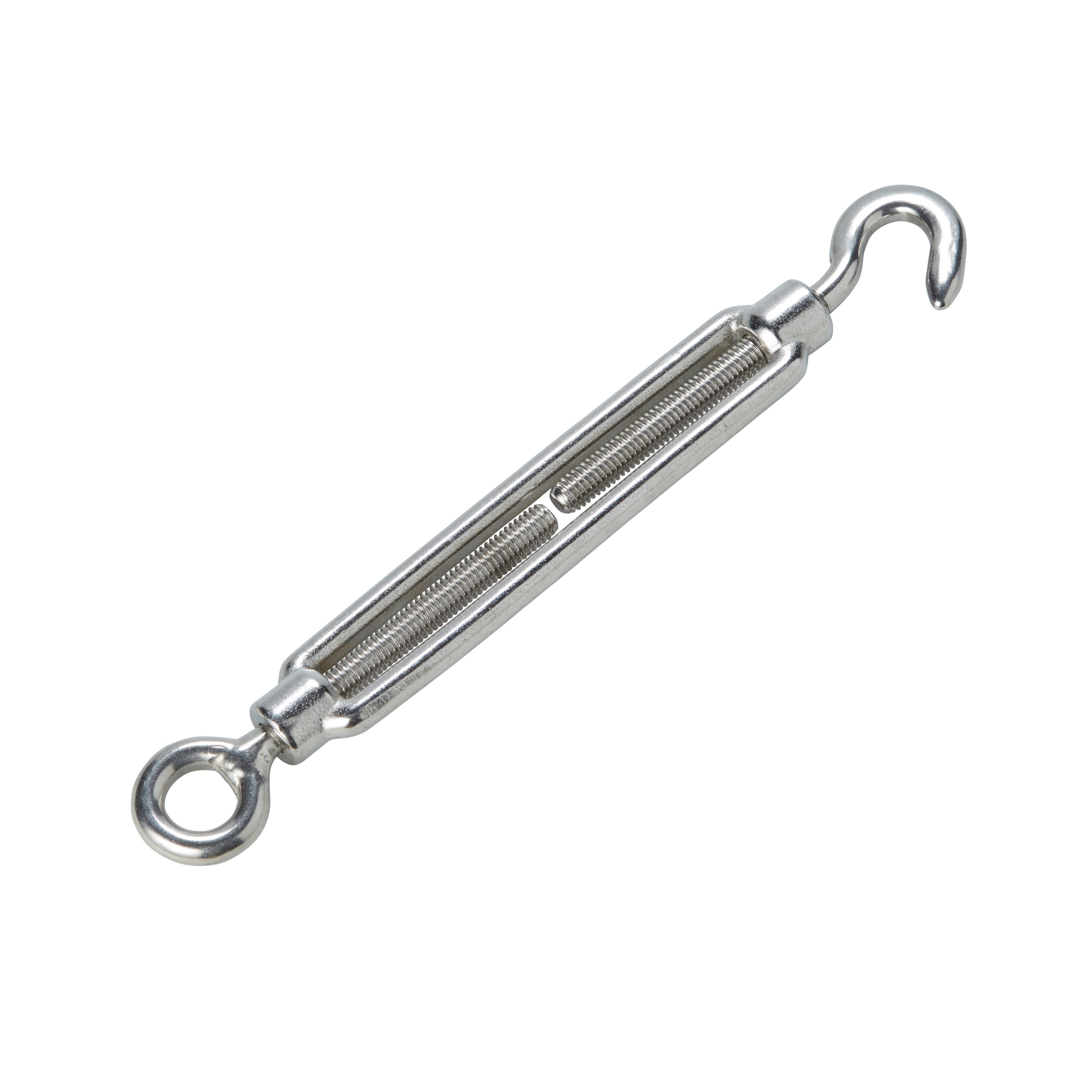 Diall Stainless steel Hook & eye Turnbuckle, (Dia)5mm DIY at B&Q