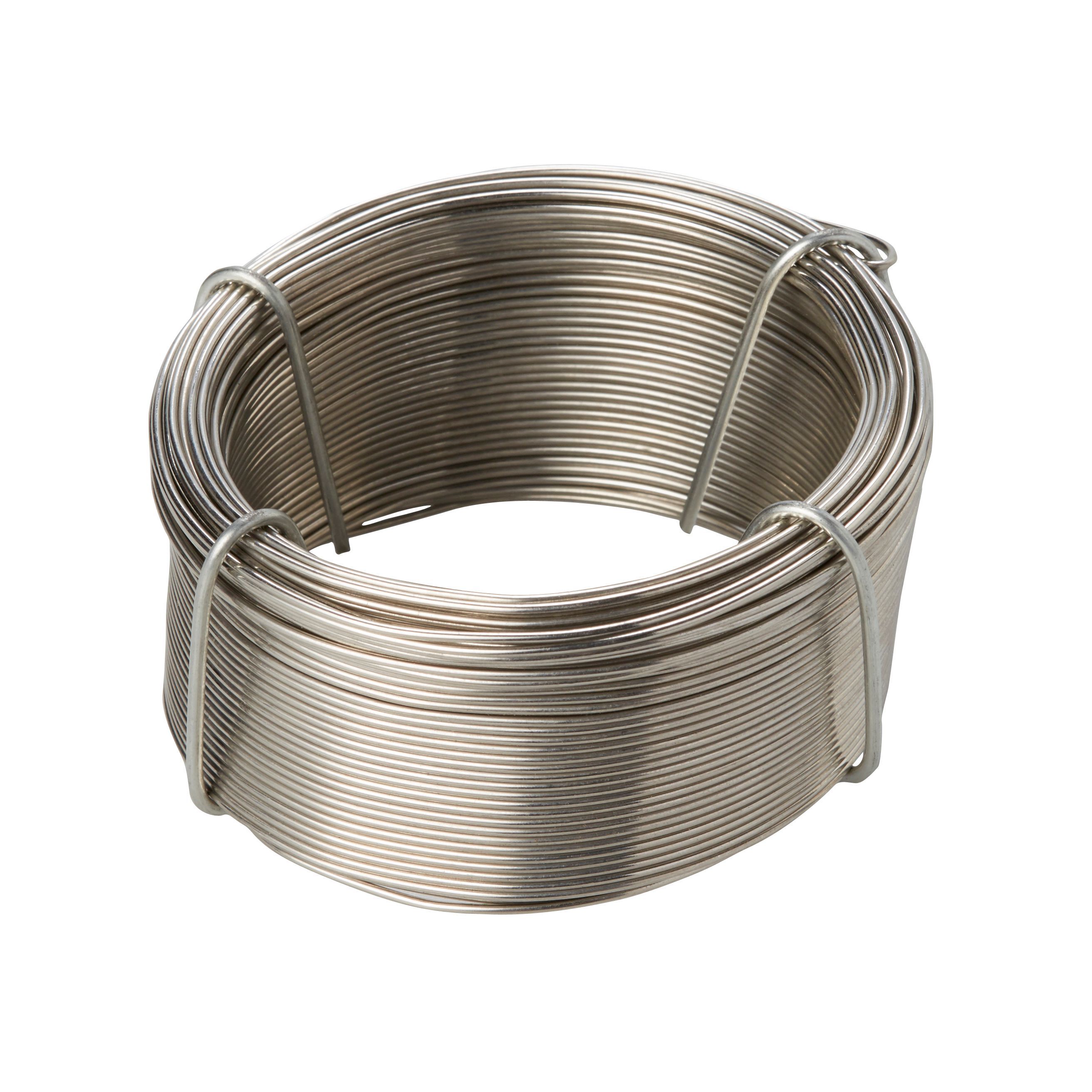 Diall Stainless Steel Wire L 50m Dia 0 8mm Diy At B Q