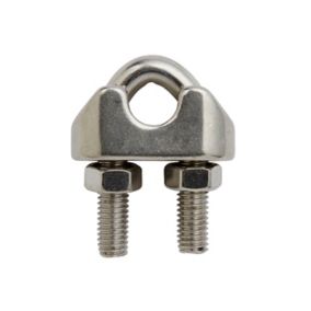 Diall Stainless steel Wire rope clamp (L)90mm (Dia)3mm