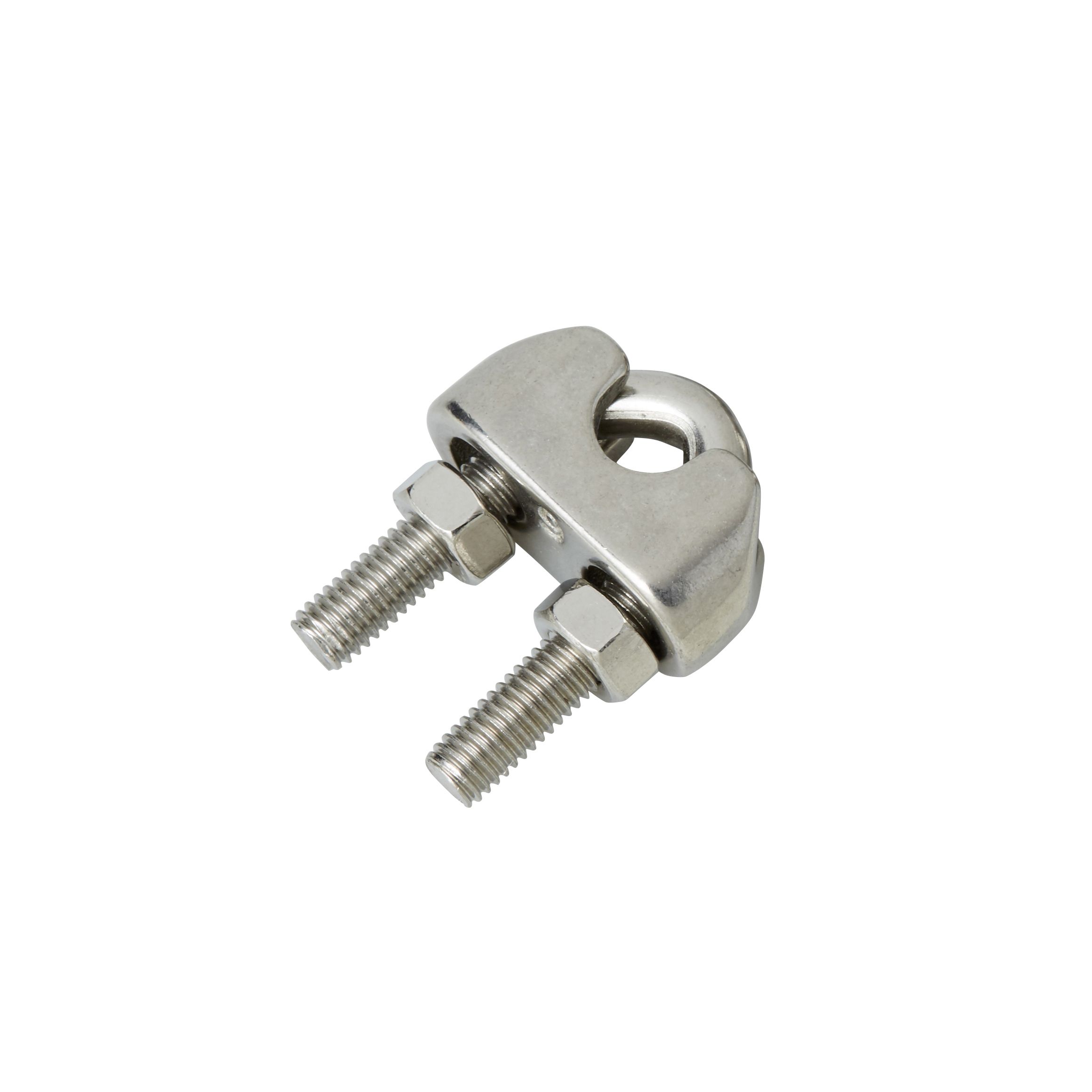 Diall Stainless steel Wire rope clamp (L)90mm (Dia)6mm