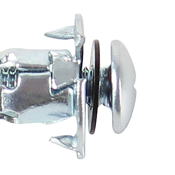Diall Steel Button Hollow wall anchor M4 (L)32mm, Pack of 100