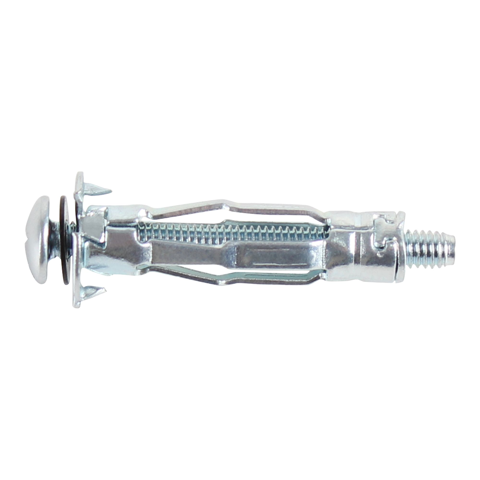 Diall Steel Button Hollow wall anchor M4 (L)32mm, Pack of 25