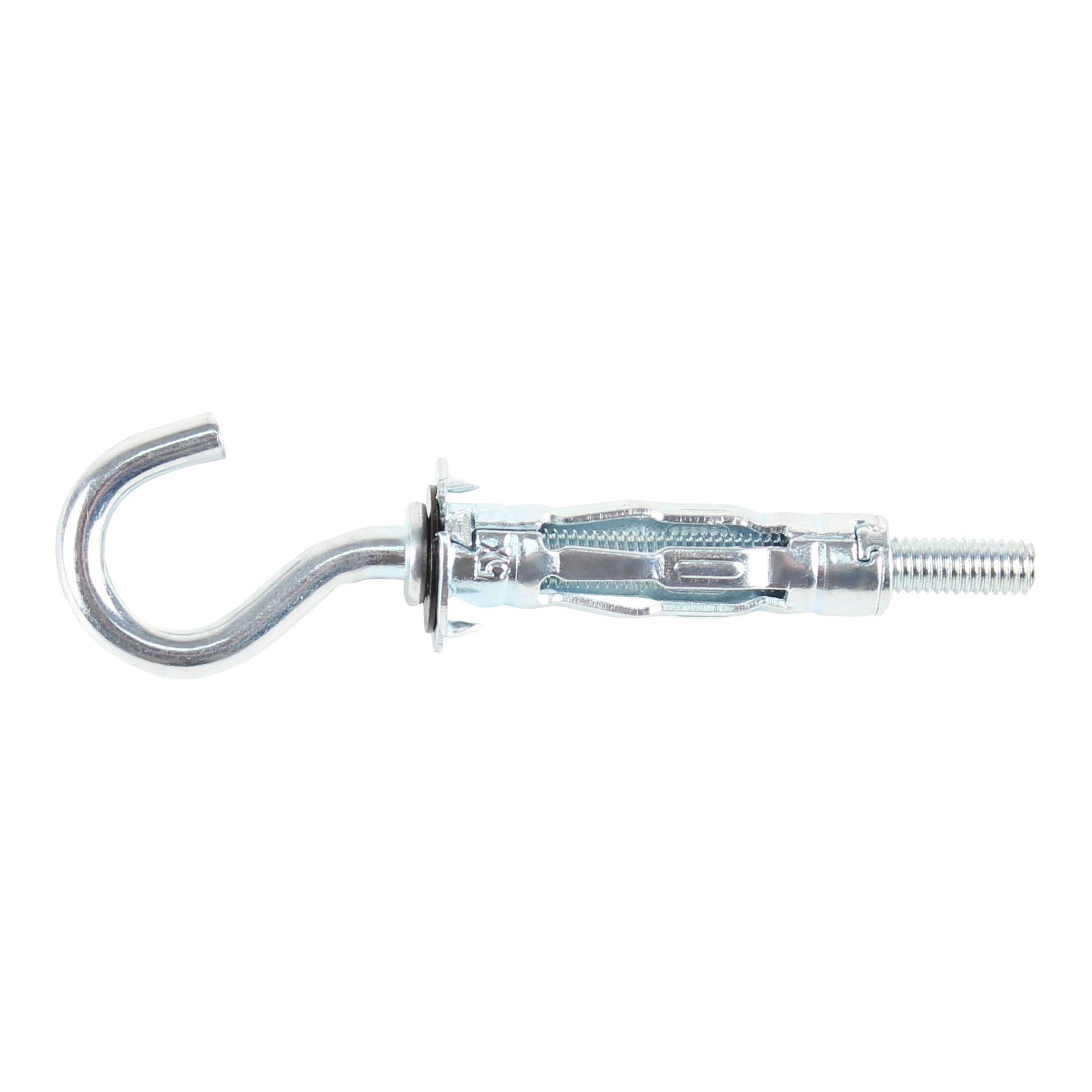 Diall Steel C-hook Hollow wall anchor M5 (L)37mm, Pack of 2