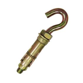 Diall Steel C-hook Shield anchor M6 (L)60mm, Pack of 4