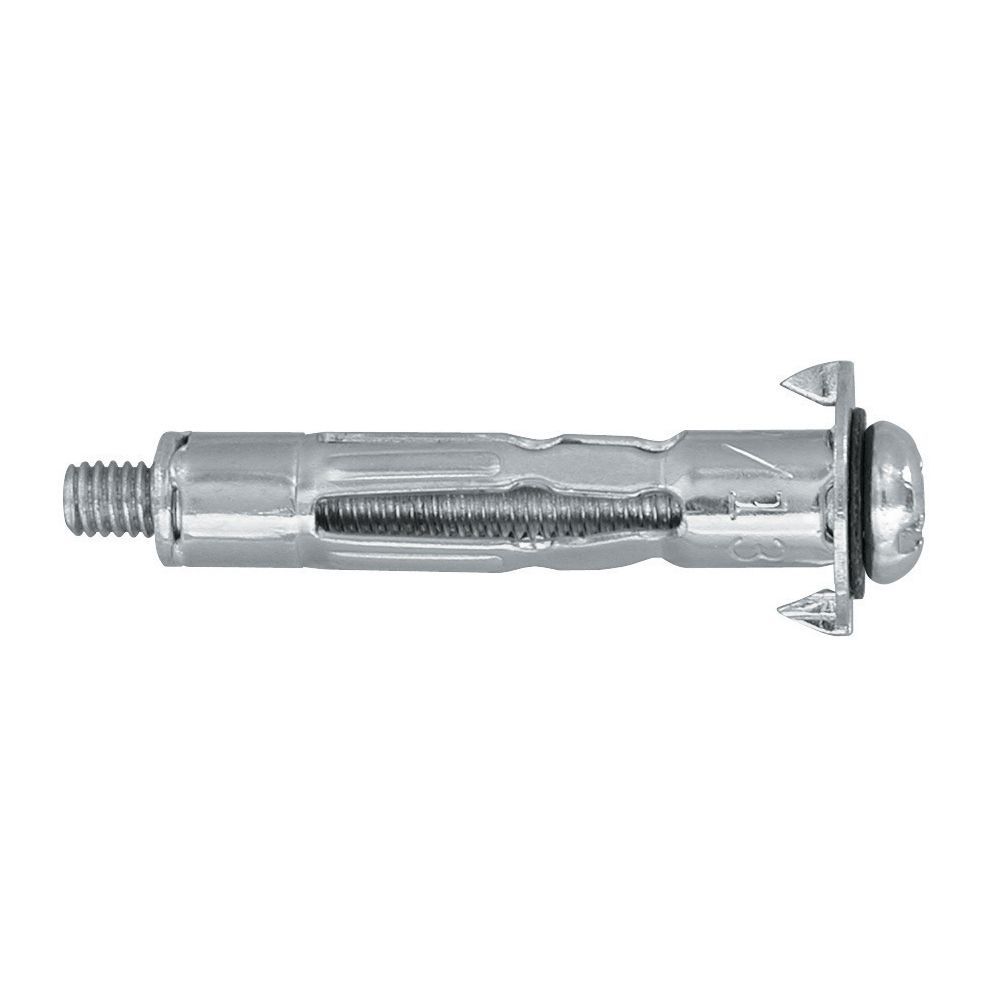 Diall Steel Hollow wall anchor M4 (L)46mm, Pack of 100
