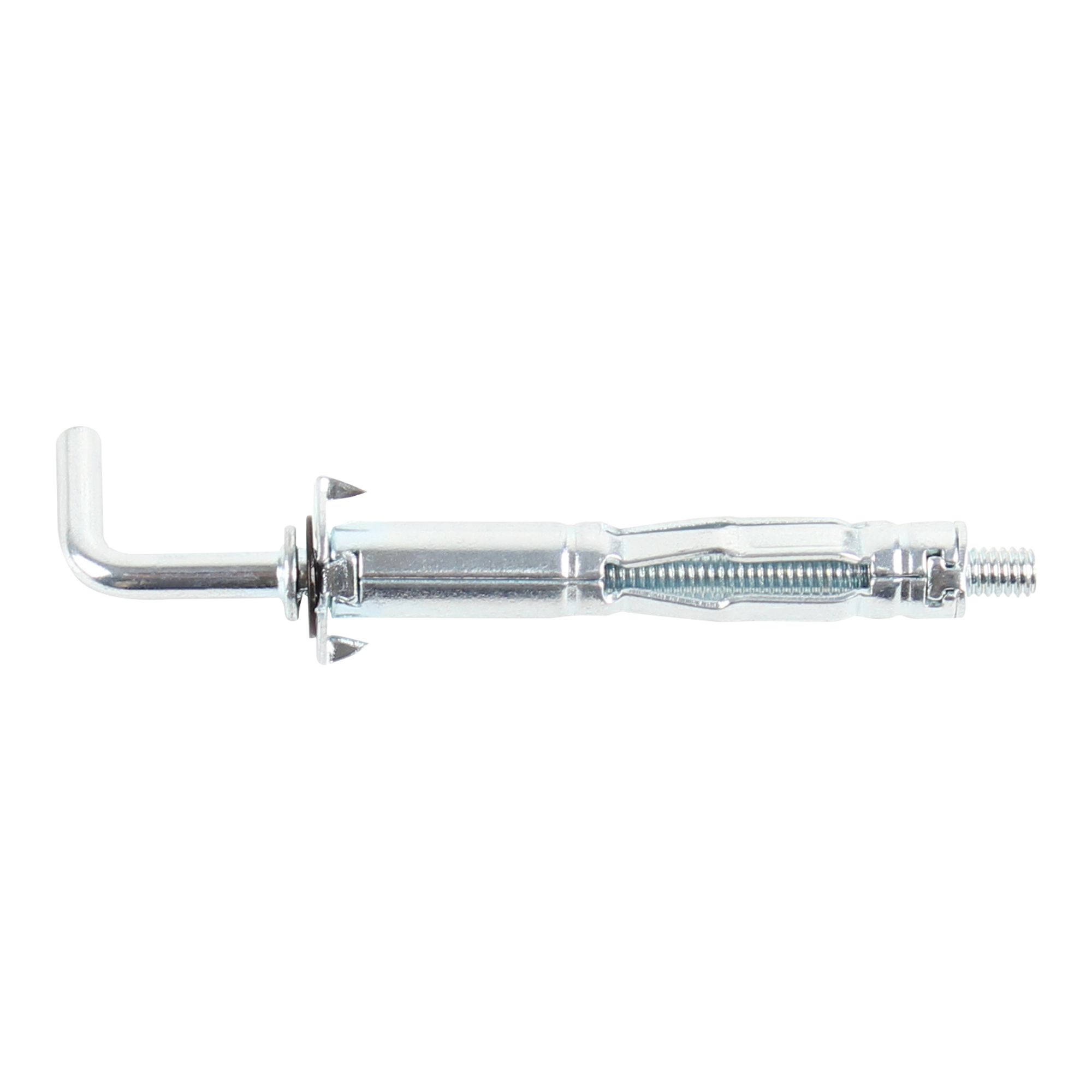 Diall Steel L-hook Hollow wall anchor M4 (L)46mm, Pack of 2