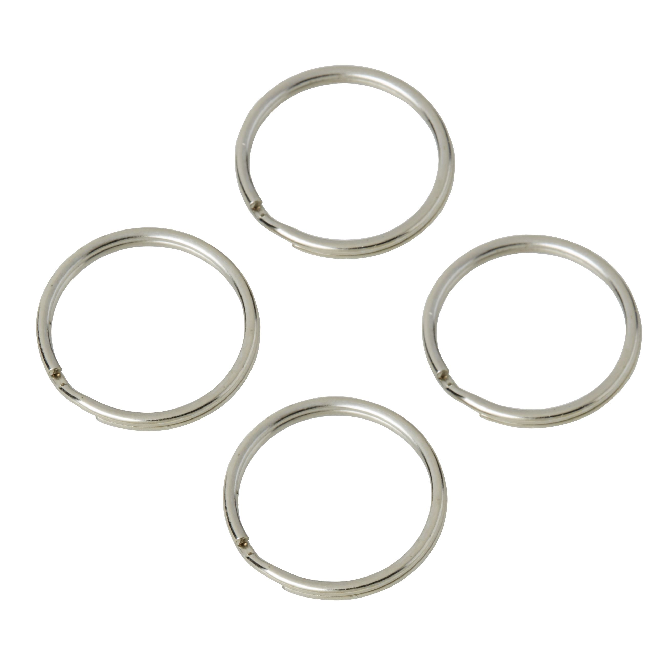 Diall Steel Split ring (Dia)22mm, Pack of 4 at B&Q