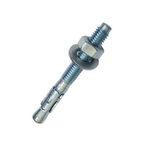Diall Steel Through bolt (L)100mm (Dia)10mm, Pack of 4