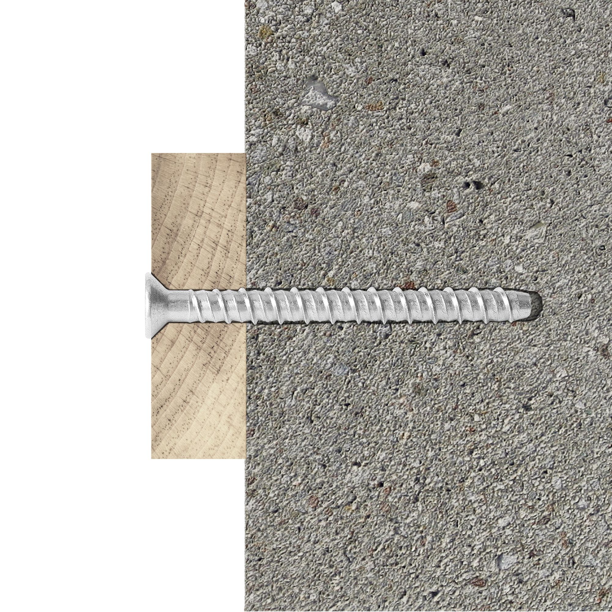 Diall T40 Pan head Steel Concrete screw (Dia)6mm (L)50mm, Pack of 10