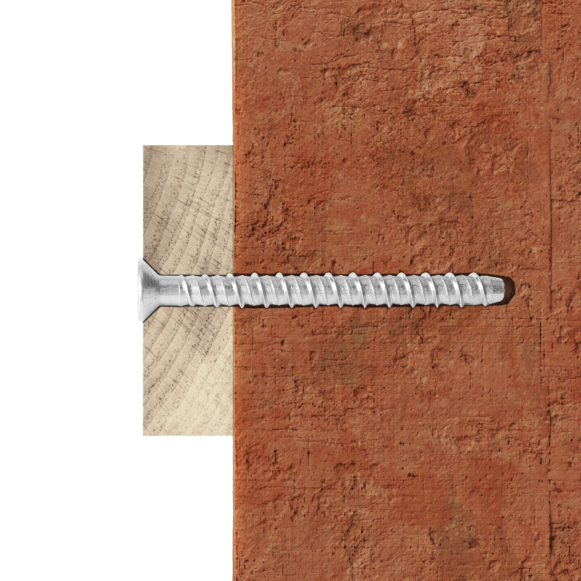 Diall T40 Pan head Steel Concrete screw (Dia)6mm (L)50mm, Pack of 10