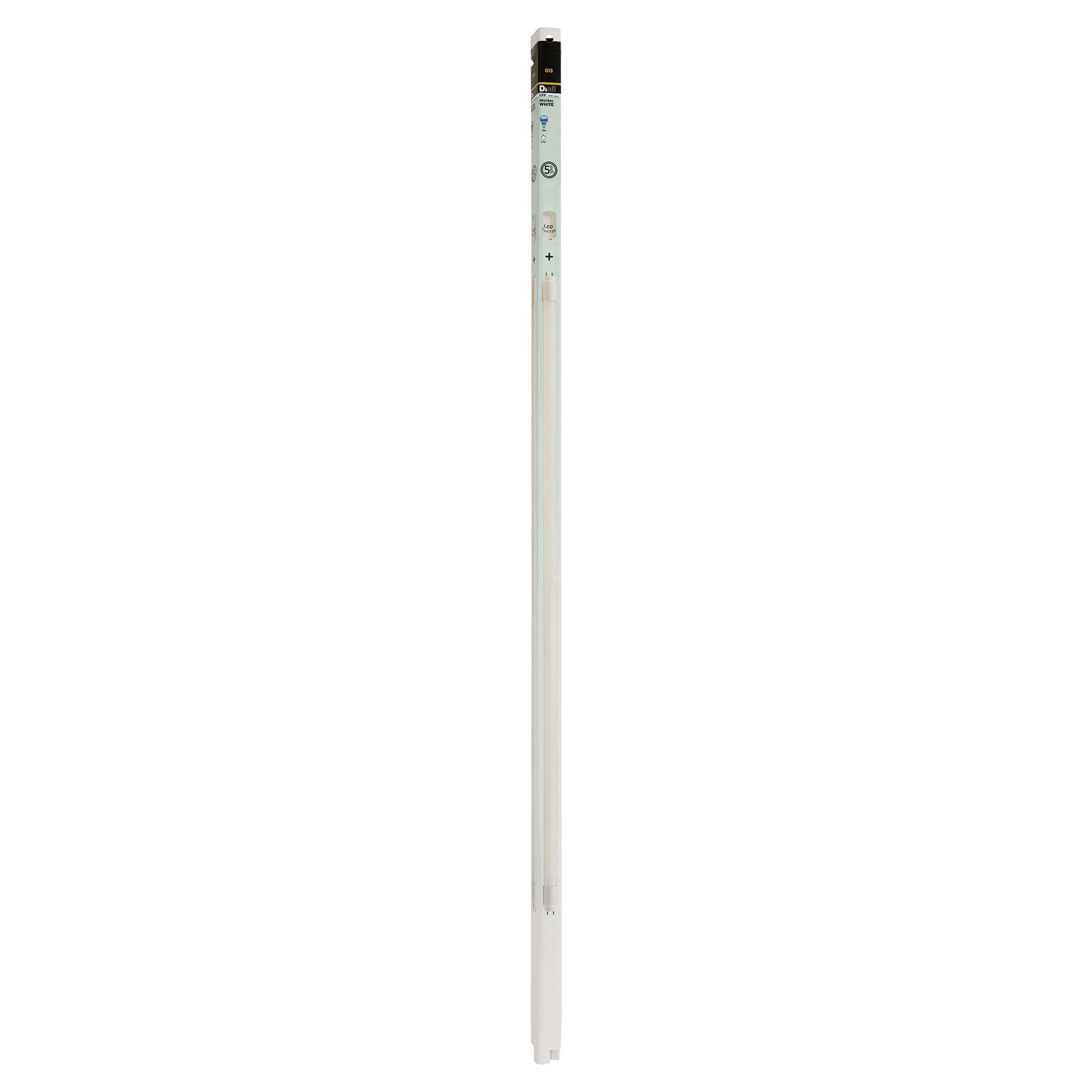 Diall T8 4000K 1600lm Tube Ice white LED Light bulb (L)1213mm