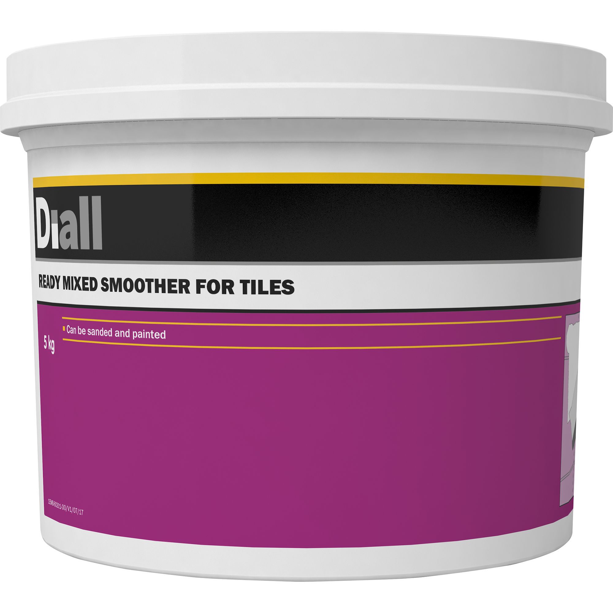 Diall Tiled surface Ready mixed Finishing plaster, 5kg Tub DIY at B&Q