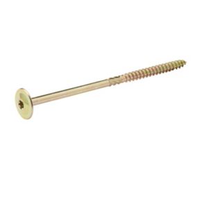 Diall Torx Wafer Yellow-passivated Carbon steel Screw (Dia)8mm (L)160mm