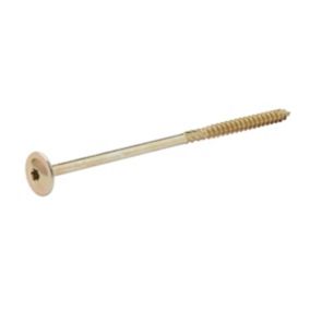Diall Torx Wafer Yellow-passivated Carbon steel Screw (Dia)8mm (L)180mm