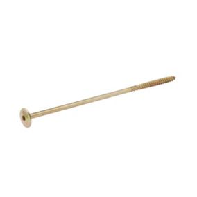 Diall Torx Wafer Yellow-passivated Carbon steel Screw (Dia)8mm (L)240mm