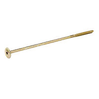 Diall Torx Wafer Yellow-passivated Carbon steel Screw (Dia)8mm (L)260mm