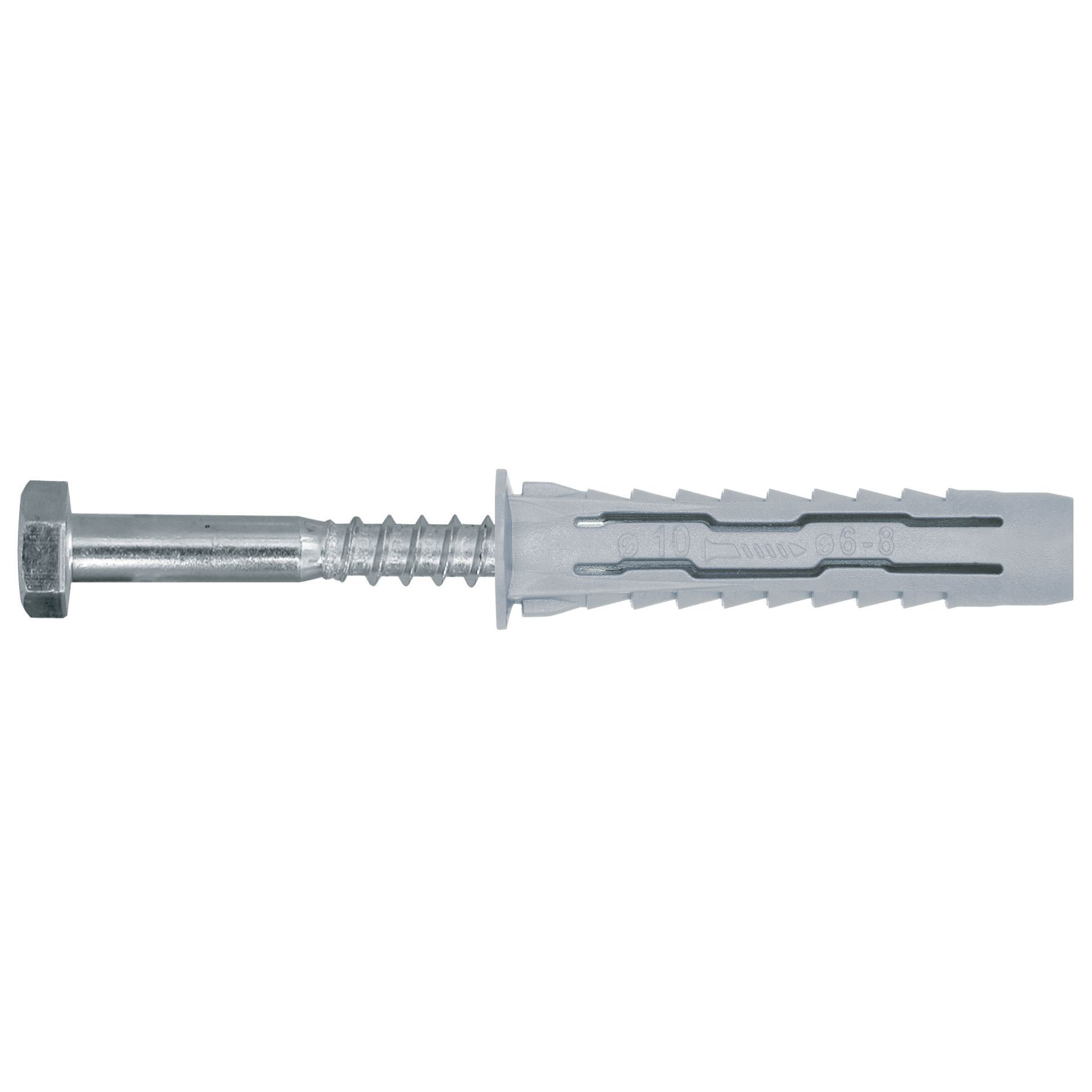 Diall Universal Grey Multi-purpose screw & wall plug (Dia)14mm (L)70mm ...