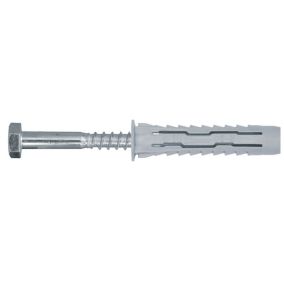 Diall Universal Grey Nylon & steel Multi-purpose screw & wall plug (L)60mm (Dia)12mm, Pack of 20
