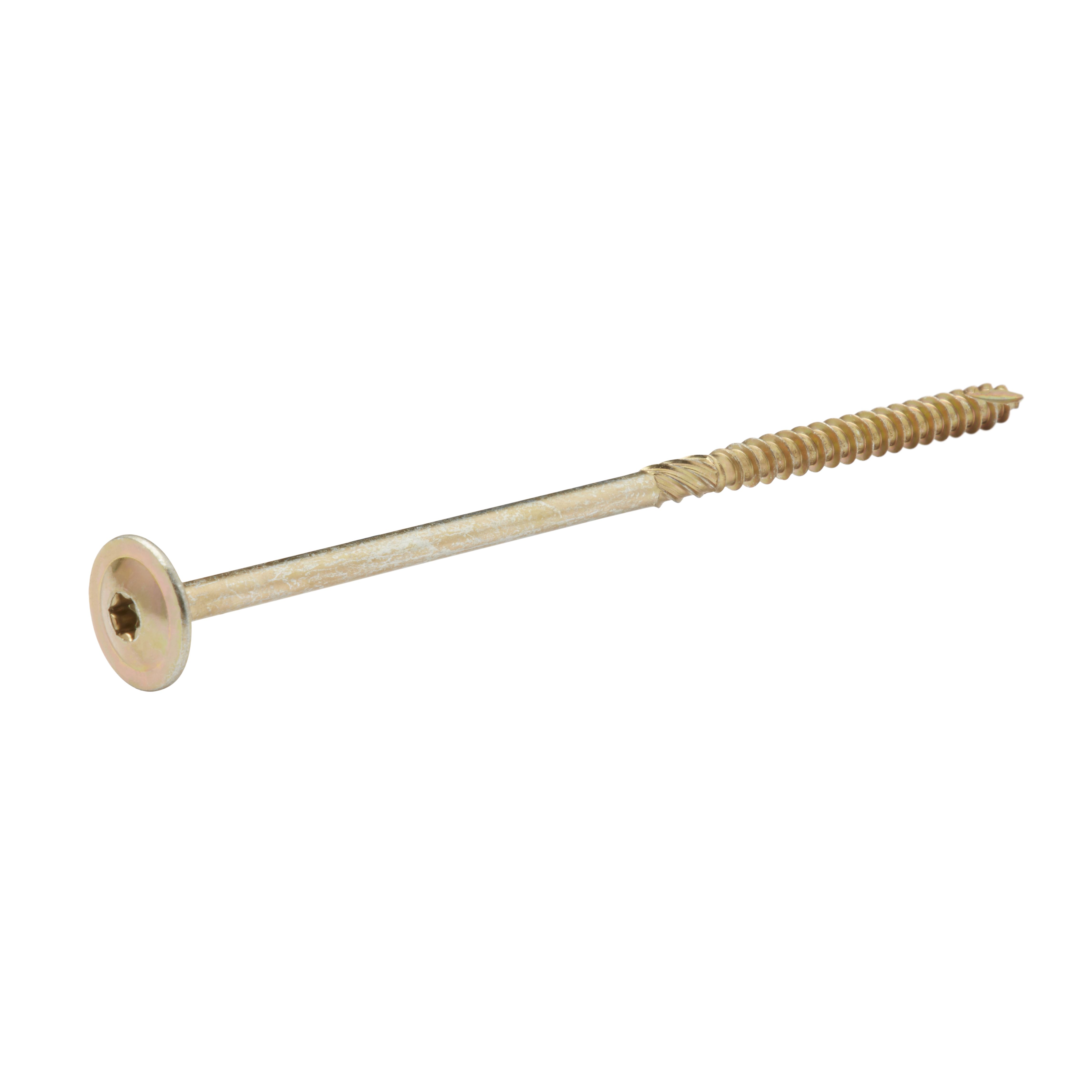 Diall Wafer Yellow-passivated Carbon steel Timber frame screw (Dia)8mm (L)180mm