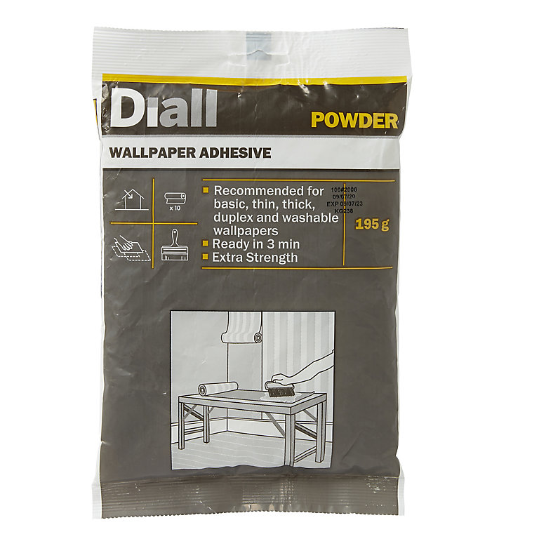 Diall Wallpaper Adhesive 195g - 10 rolls | DIY at B&Q