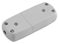 Diall White 10A In-line wire connector