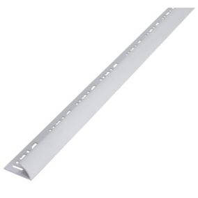 Diall White 12.5mm Round edge PVC External edge tile trim