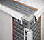 Diall White 6mm Round PVC External edge tile trim