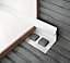 Diall White 9mm Round PVC External edge tile trim
