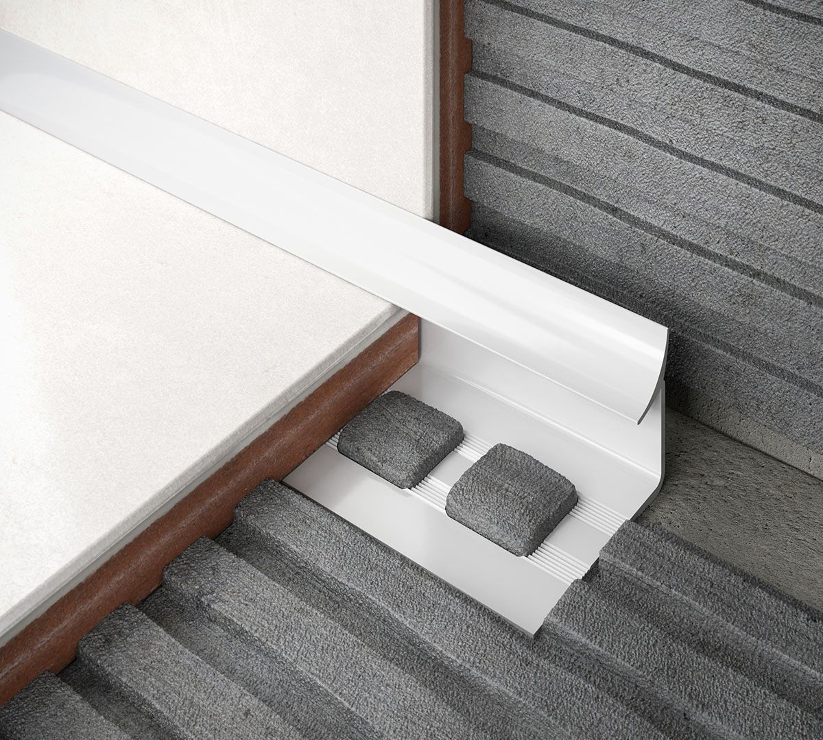 Diall White 9mm Round PVC External edge tile trim