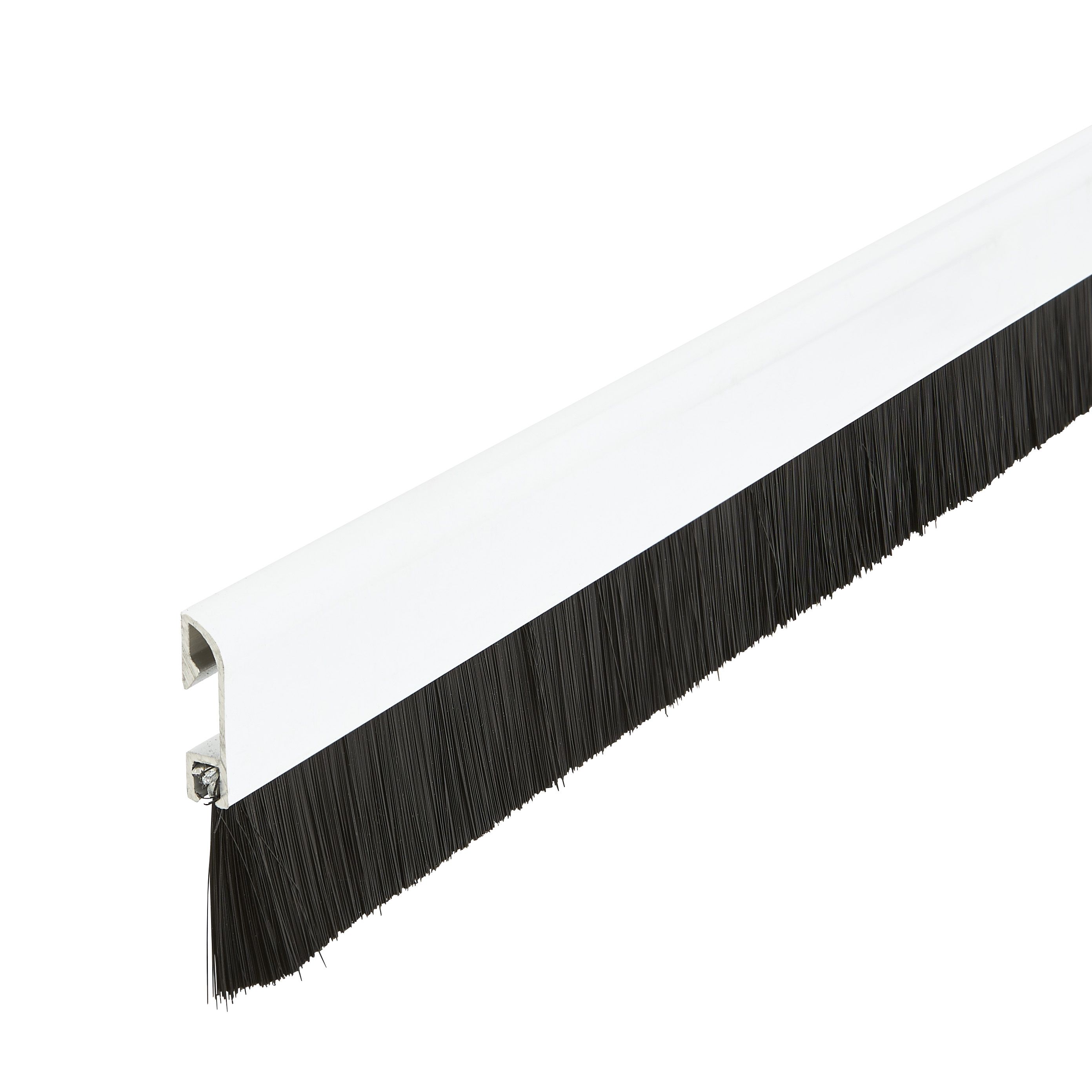 Diall White Aluminium Self-adhesive Draught excluder, (L)1m