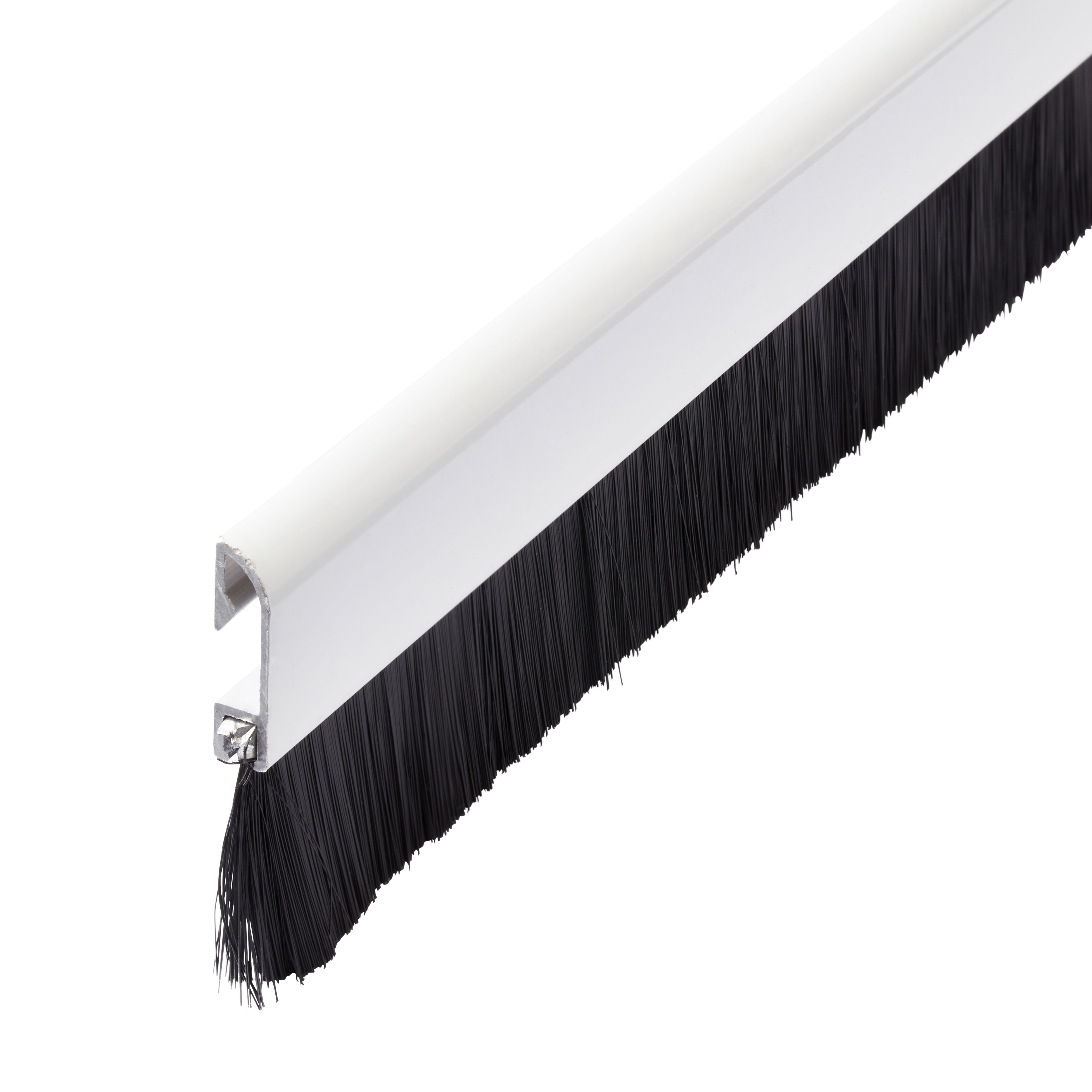 Diall White Aluminium Self-adhesive Draught excluder, (L)1m