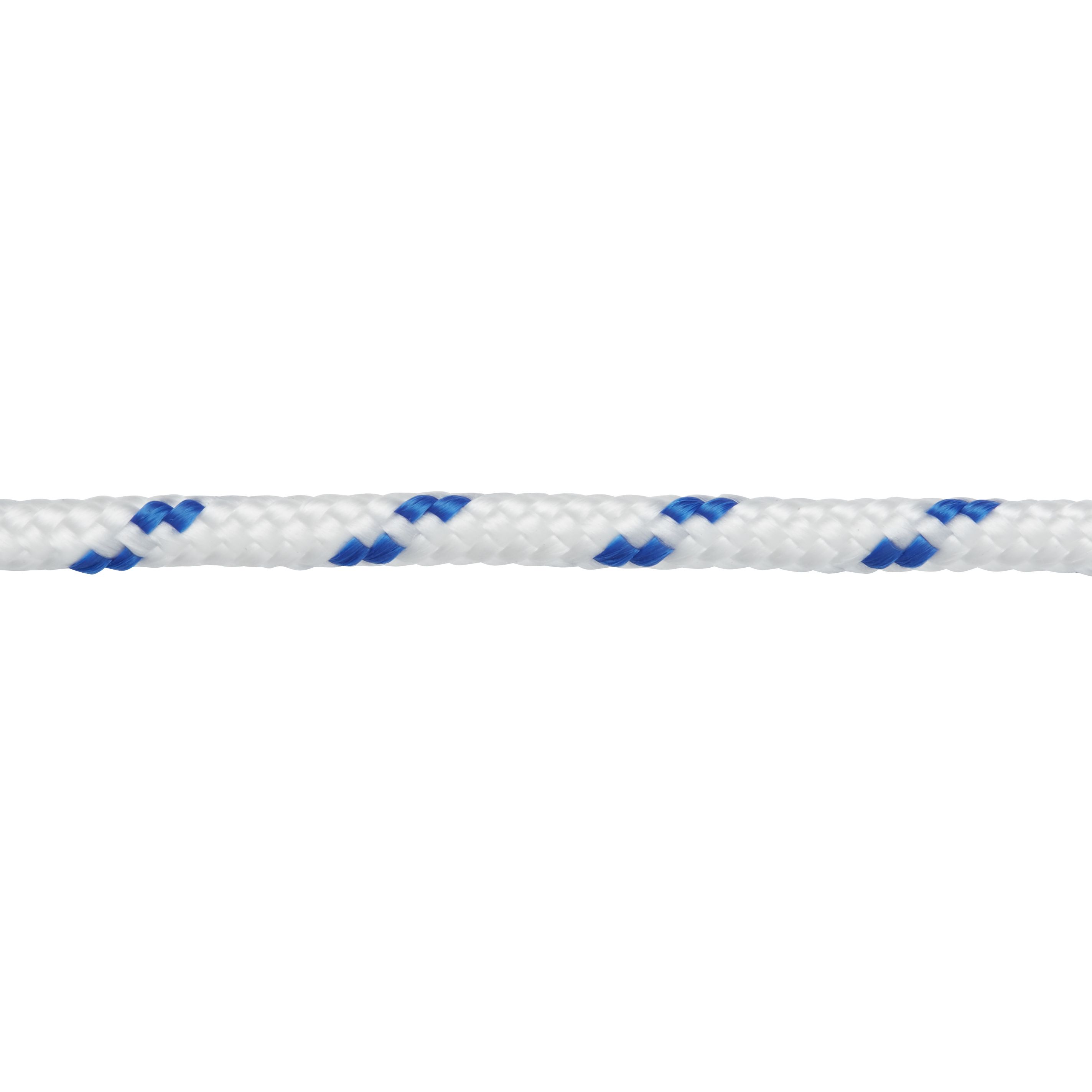 Diall White & blue Polypropylene Braided rope, (L)10m (Dia)6mm