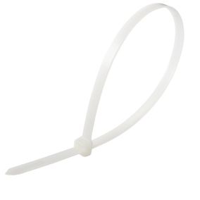 Diall White Cable tie (L)450mm, Pack of 25