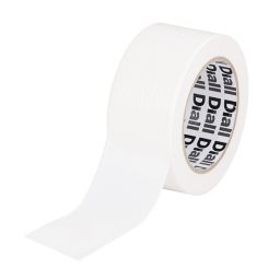 Diall White Duct Tape (L)25m (W)50mm