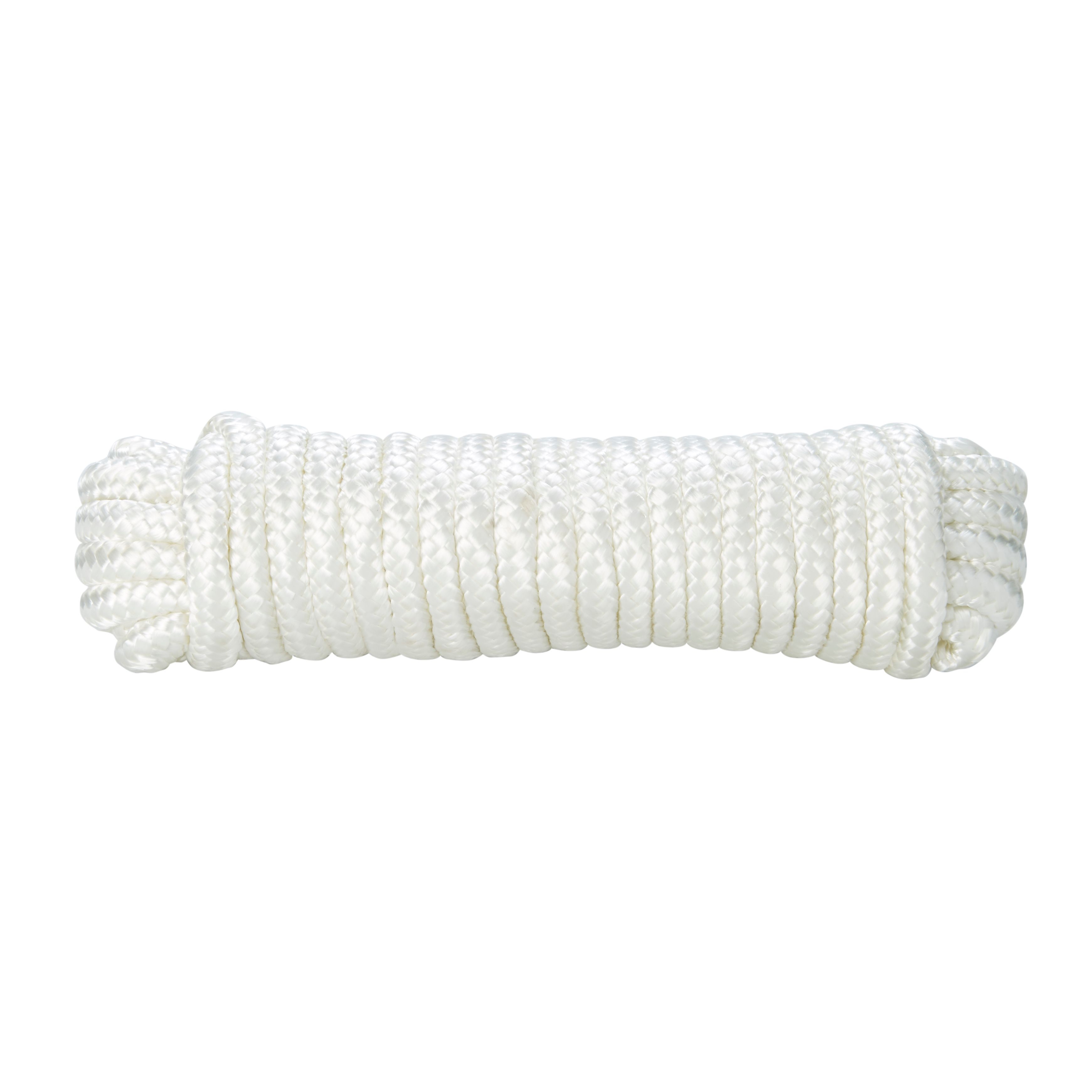 Diall White Nylon Braided rope, (L)10m (Dia)12mm