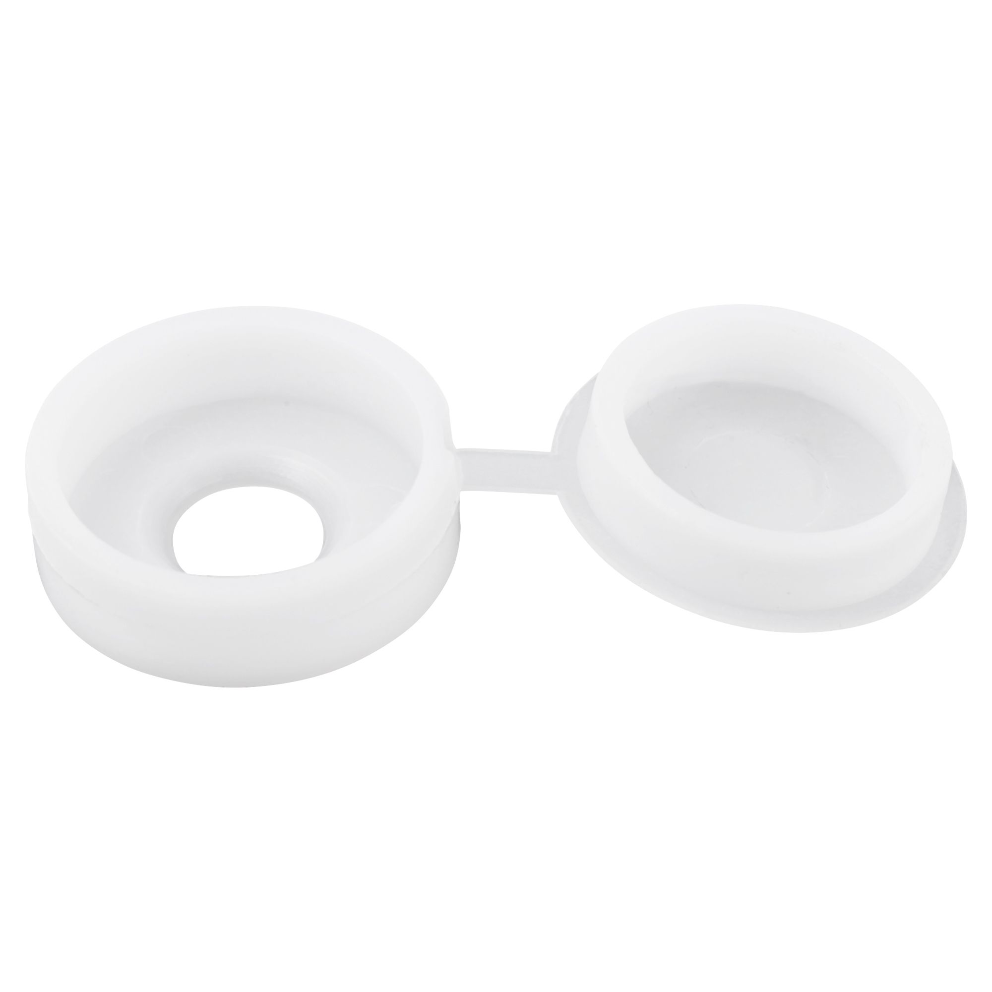 Diall White Plastic Decorative Snap cap (Dia)12mm, Pack of 20 | DIY at B&Q