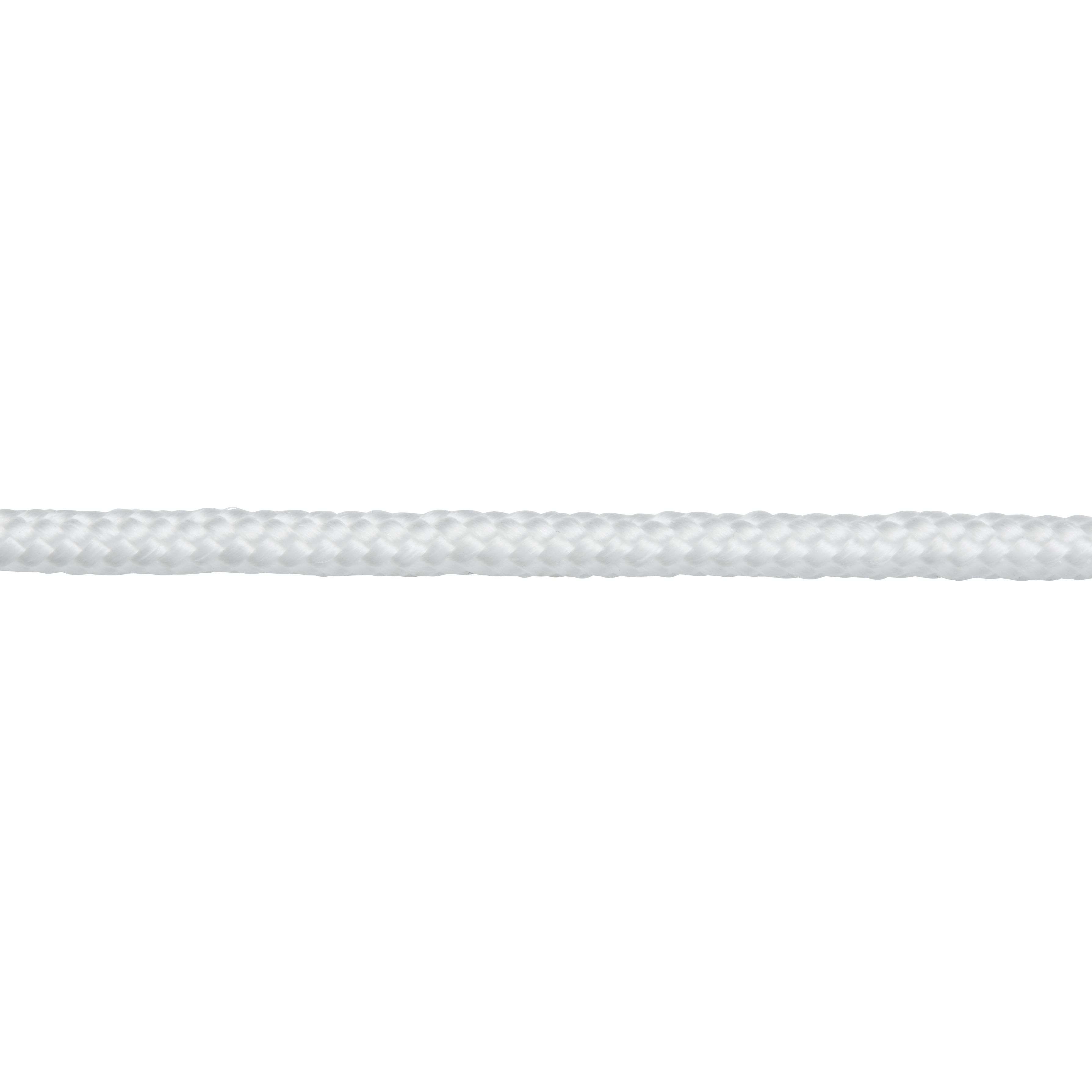 Diall White Polypropylene Braided rope, (L)2m (Dia)4mm