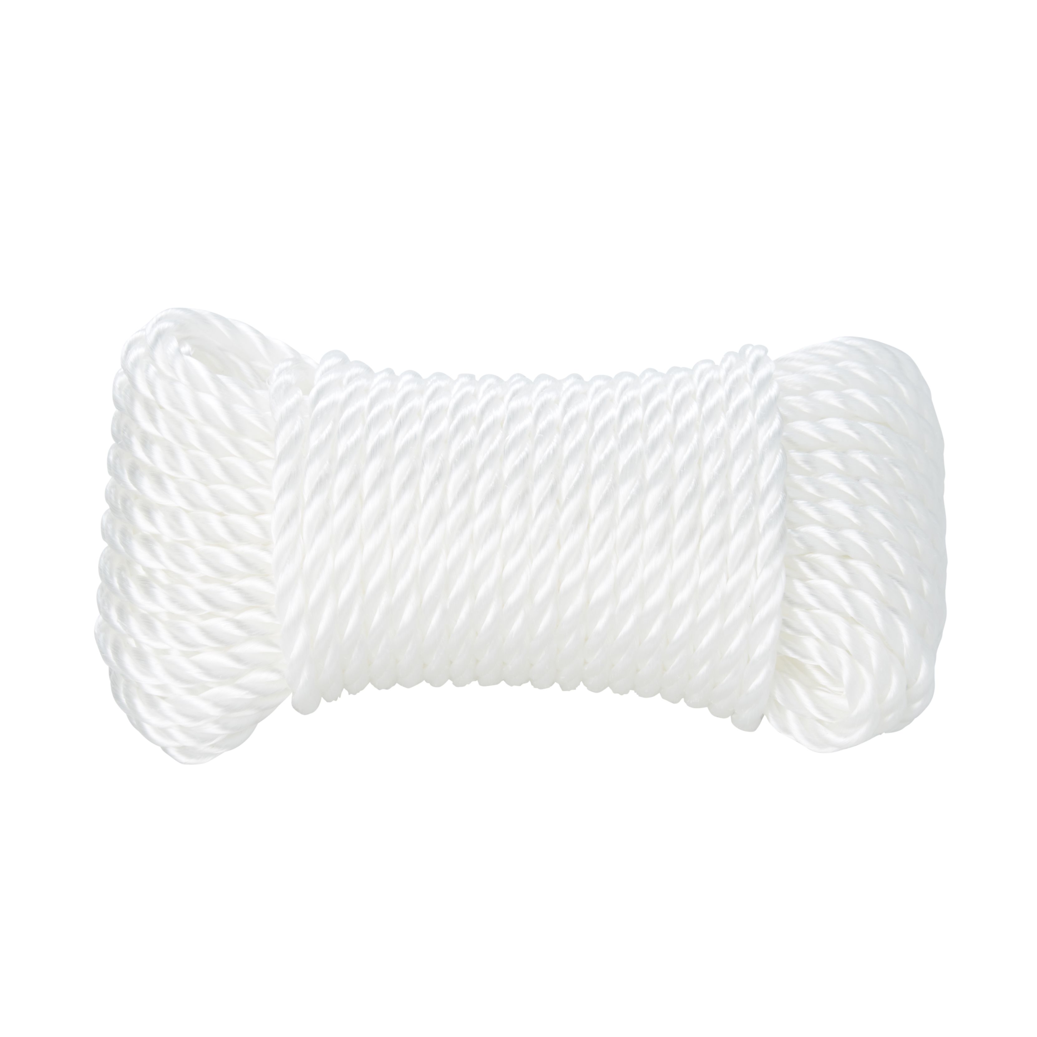 Diall White Polypropylene Twisted rope, (L)7.5m (Dia)6mm
