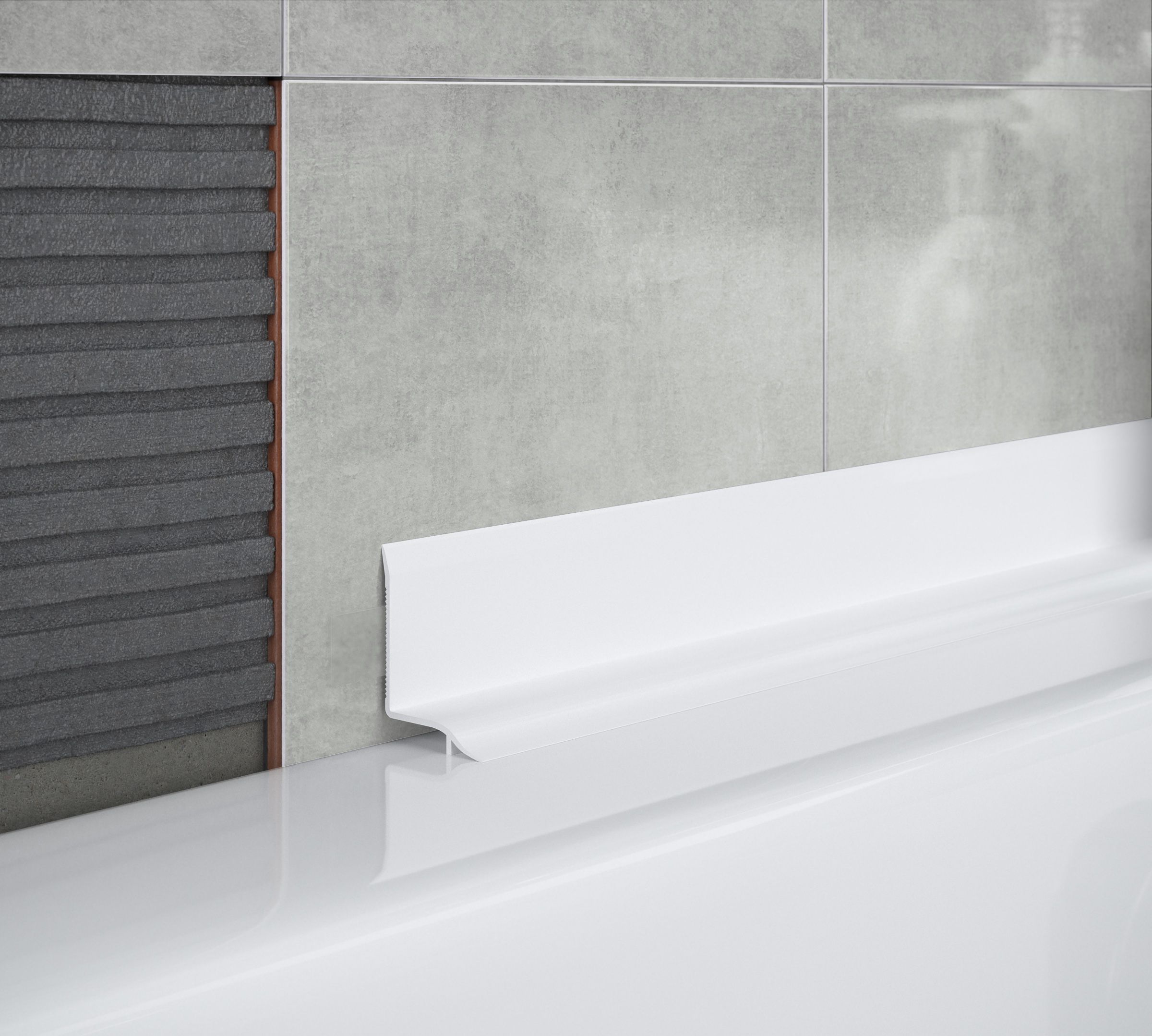 Diall White PVC Curved Bath seal (L)2500mm (W)19.4mm