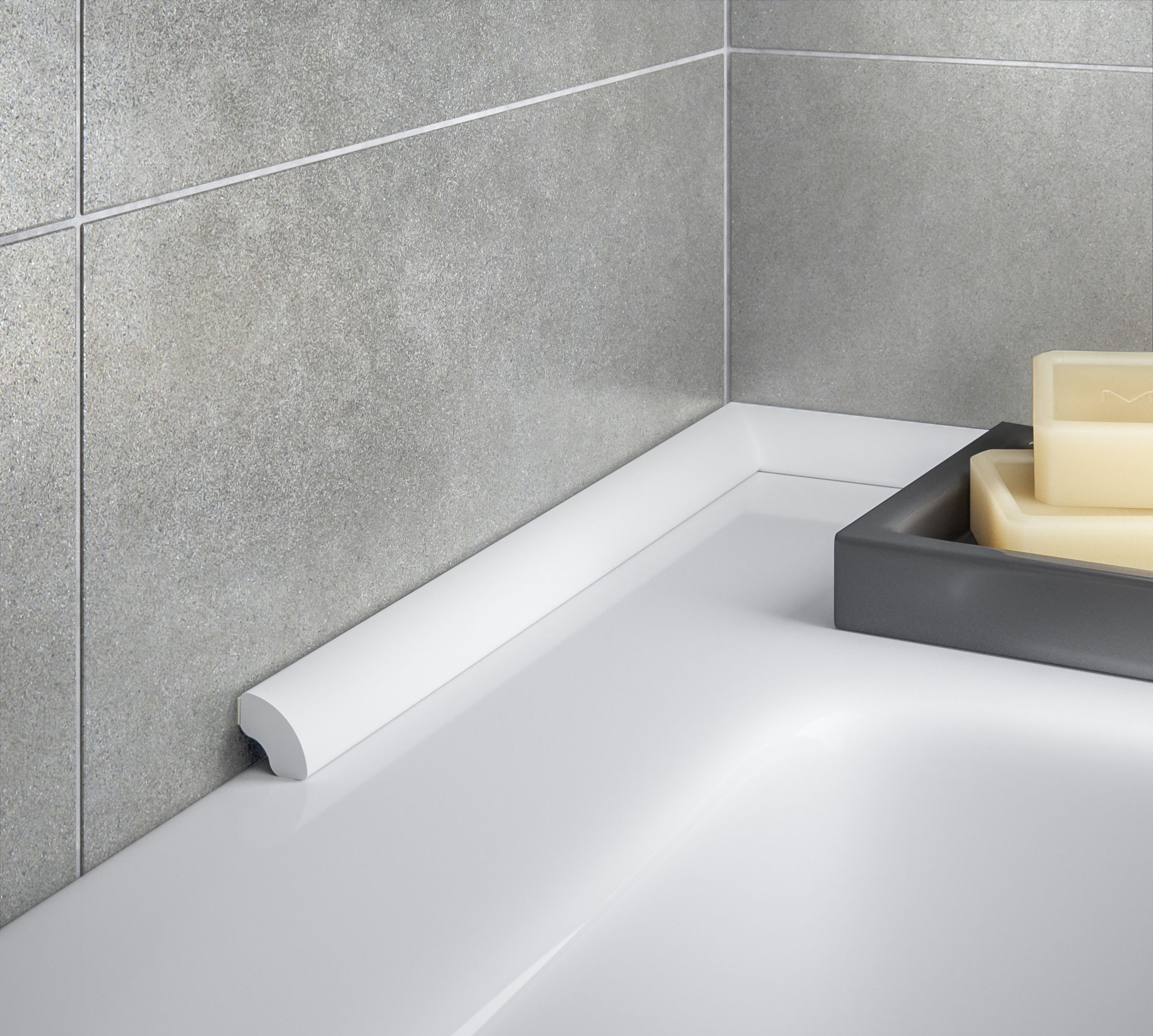 Diall White PVC Round edge Bath seal (L)2500mm (W)17mm
