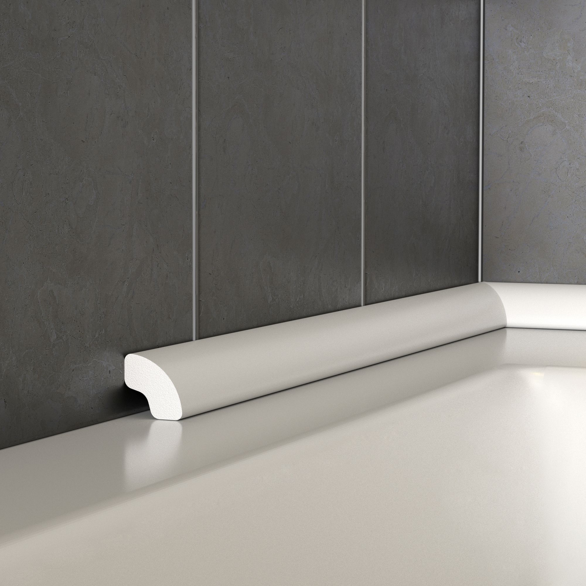Diall White PVC Round edge Bath seal (L)2500mm (W)17mm