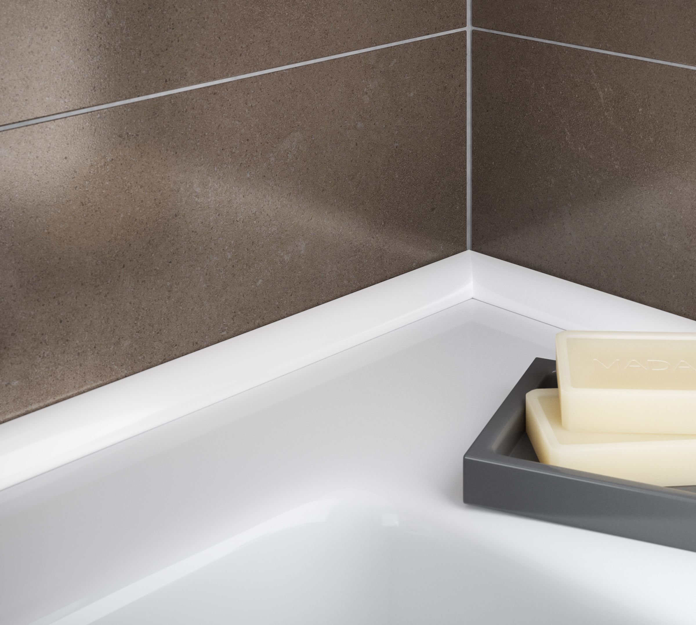 Diall White PVC Round edge Bath seal (L)2500mm (W)17mm