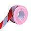 Diall White & red Non-anti-slip Tape (L)500m (W)75mm