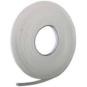 Diall White Self-adhesive Draught seal (L)6m (W)9mm (T)5mm