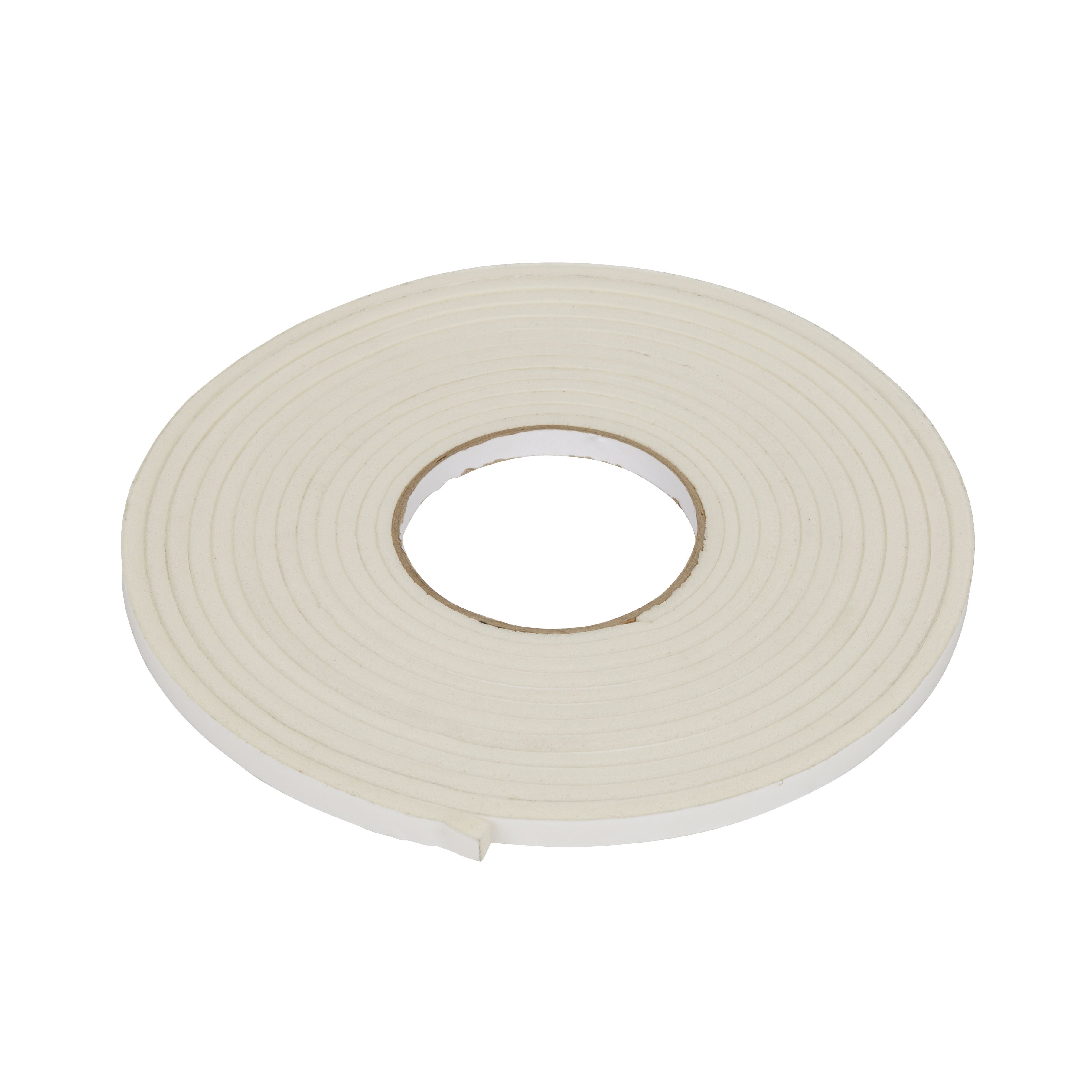 Diall White Self-adhesive Draught seal (L)6m (W)9mm (T)5mm