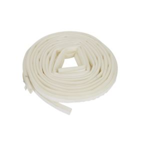 Diall White Self-adhesive Draught seal (L)6m (W)9mm (T)6.5mm