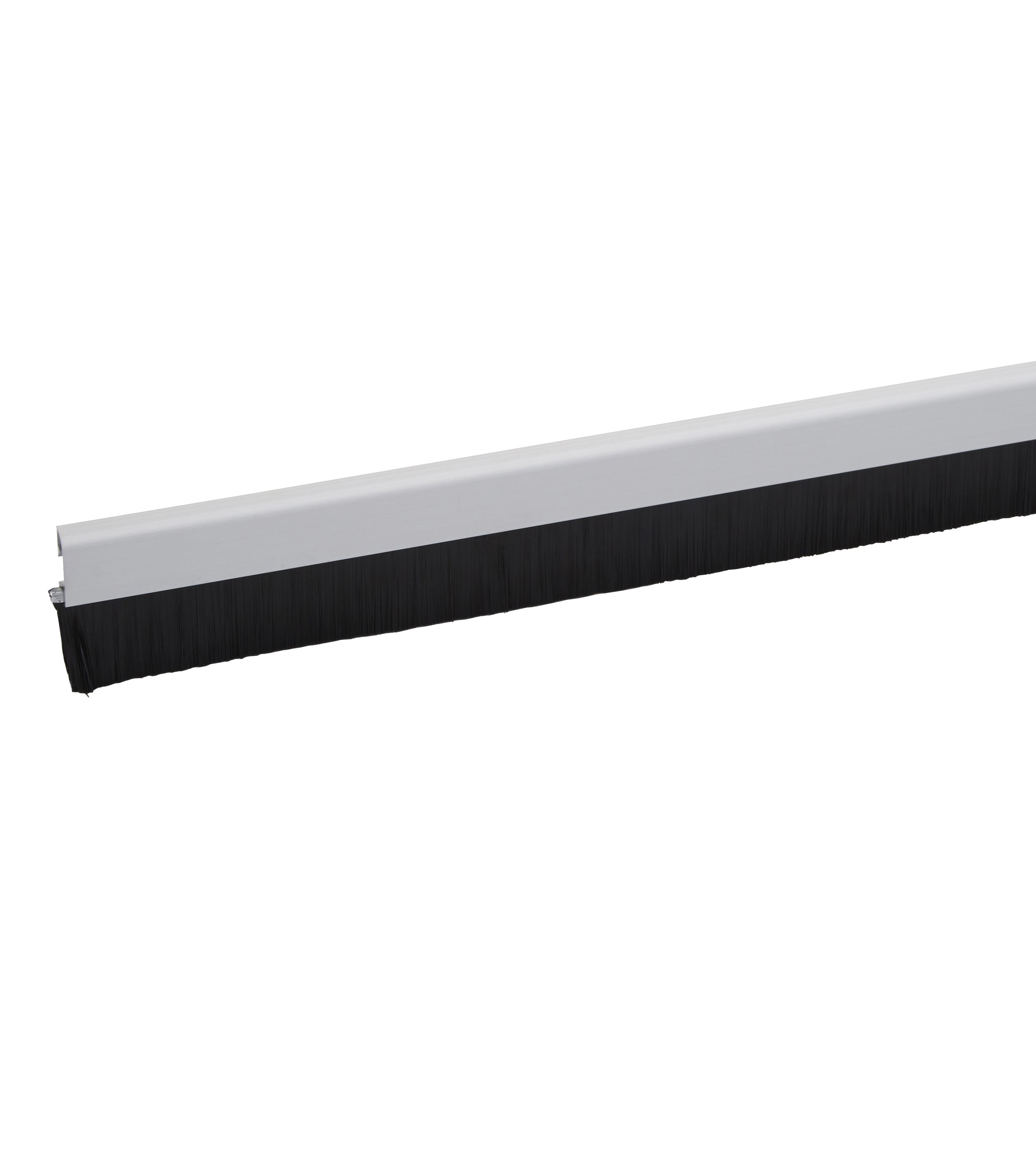 Diall White Silver effect Aluminium Self-adhesive Draught excluder, (L)1m