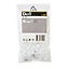 Diall White Snap cap, Pack of 100